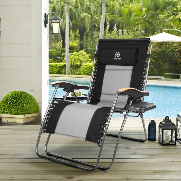 Arlmont & Co. Nanika Folding Zero Gravity Chair Camping Chair Recliner